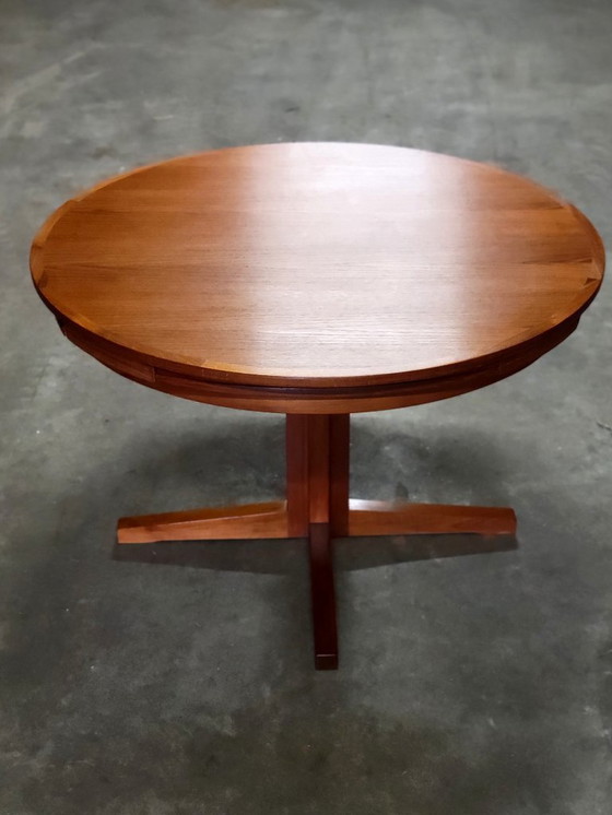 Image 1 of Dyrlund Flip Flap Lotus dining table in teak Denmark 1960