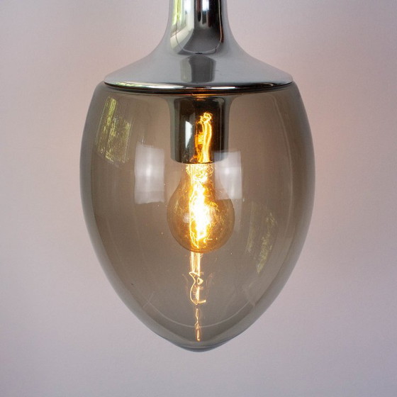 Suspension vintage Peill & Putzler en forme de goutte, Allemagne, années 1960 – Metal, Glass (photo 3 of 15)