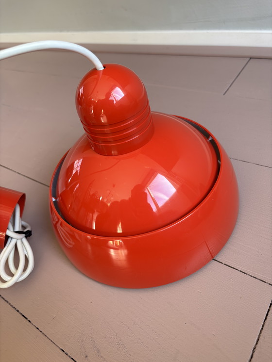 Image 1 of Vintage Osram hanglamp rood 