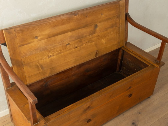 Image 1 of 1900s Biedermeier Chest Bench, Vintage