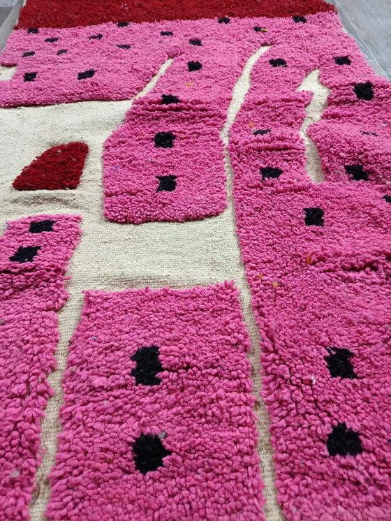 Tappeto marocchino tessuto a mano, lana naturale, 250cm x 150cm, decorazione elegante. – Tappeti, Wool (photo 8 of 12)