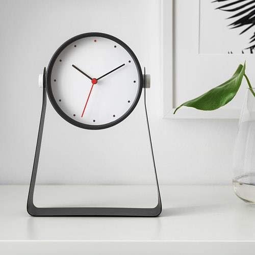 IKEA Gnissla tafelklok minimalistische zwart.