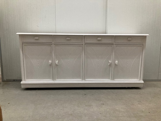 Image 1 of Buffet vintage blanc, 1980, éléments art déco