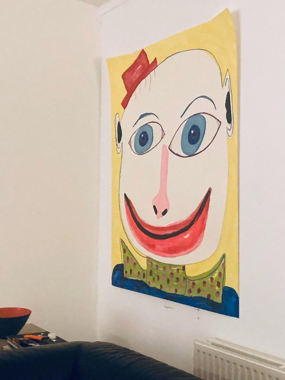 Image 1 of Frederick James Brown 'Joey' 1990, grande serigrafia firmata