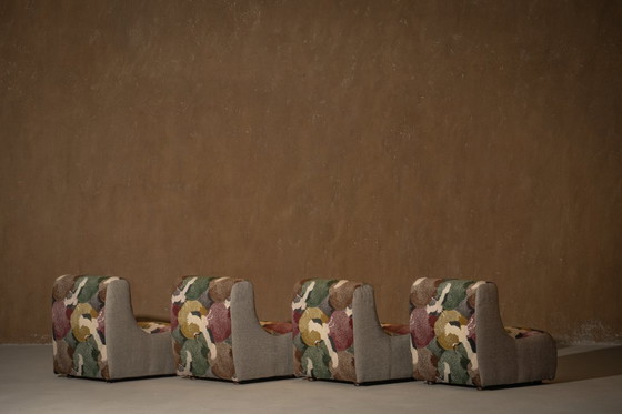 Image 1 of Italian Modular Sofa (1970) in Freedom Flight Velvet – 4-Piece