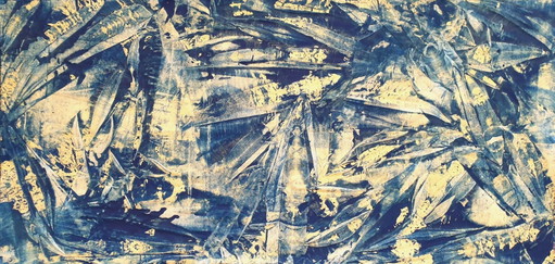 Jürgen Angeler - Blue Golden Fossils – schilderijen tekeningen, Canvas (photo 2 of 16)