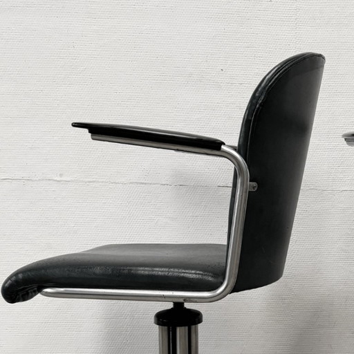 2x Sedia da ufficio vintage 356 di Gispen in stile Bauhaus