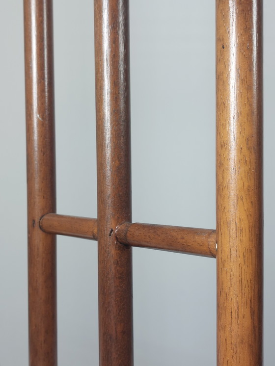 Image 1 of Valet de chambre vintage en bambou de style chinoiserie, portant à vêtements