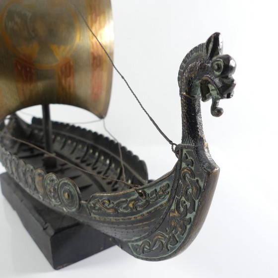 Image 1 of Drakkar Viking vintage Edward Aagaard 43 cm