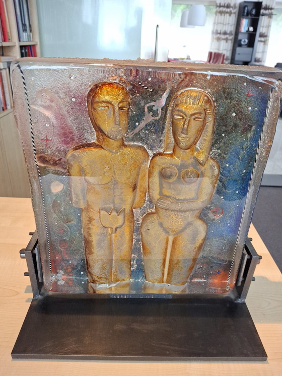 Image 1 of Adam and Eve glass object