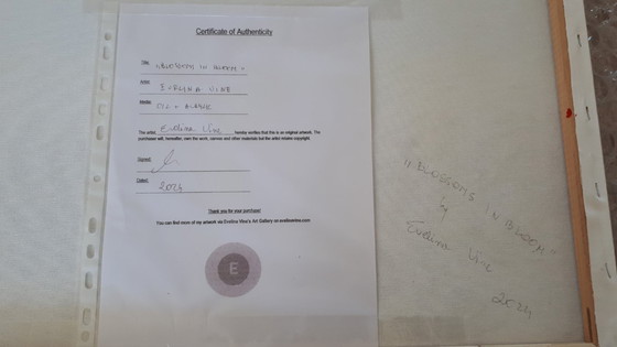 Image 1 of Evelina VINE - Fiori in fiore - Dipinto dell'artista