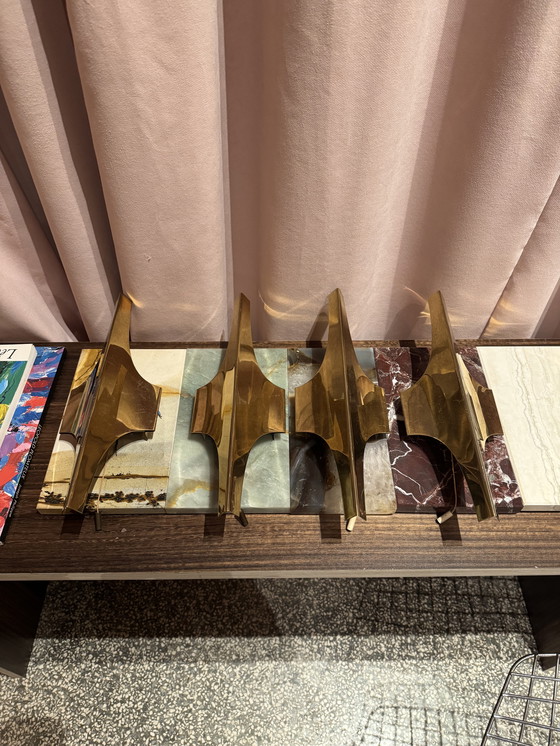 Image 1 of 4 apliques Wilhelm Braun Feldweg para Doria Leuchten,