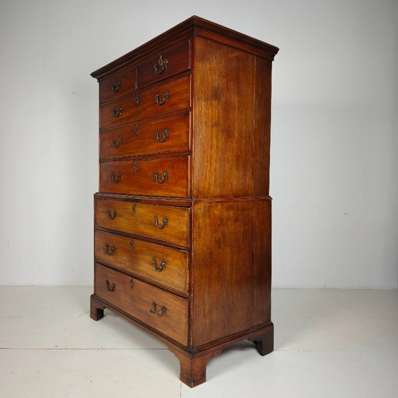 Englische georgianische Mahagoni-Kommode, um 1820 – Kommoden, Wood (photo 8 of 10)