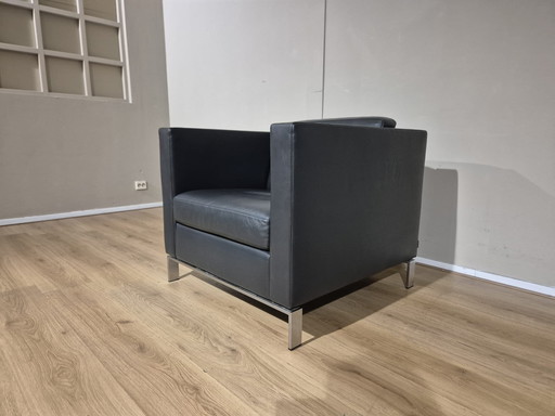 Poltrona Walter Knoll Foster 500 - Antracite - Pelle - Design