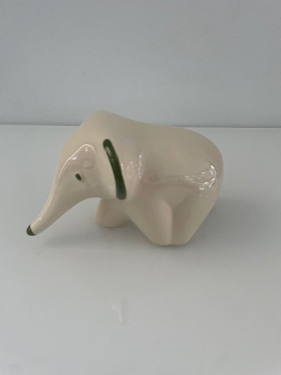 Image 1 of Retro ELKI ceramic elephant figurine