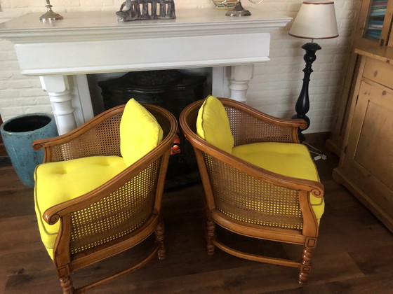 Image 1 of Zwei Giorgetti-Fauteuils aus Gurtband 