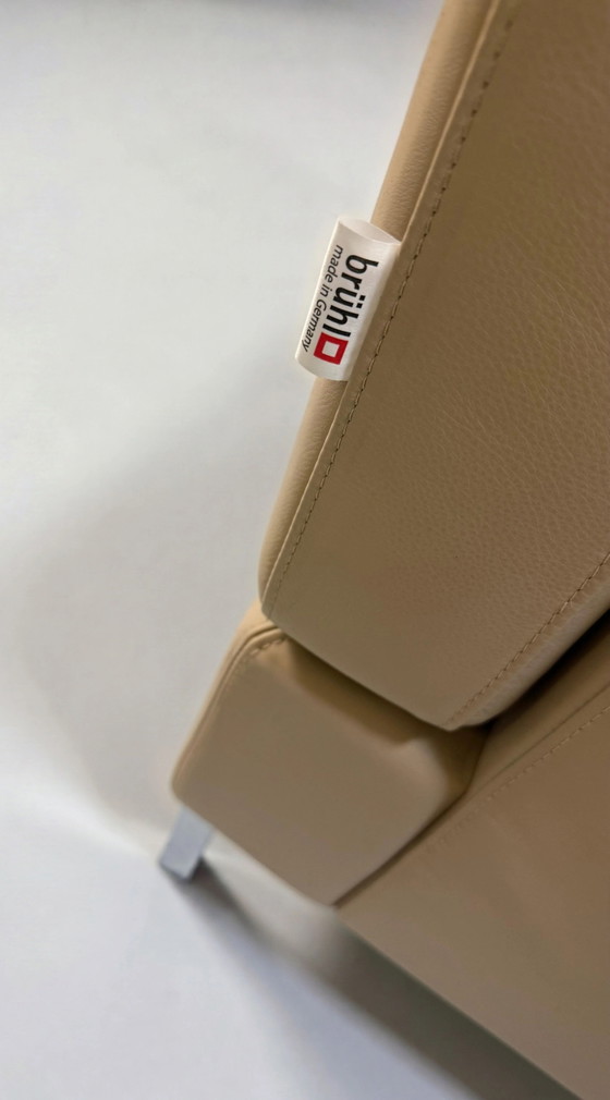 Image 1 of Brühl Alba Sofá de diseño Sofá Leder beige