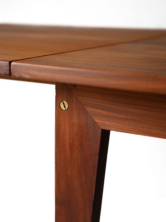 Image 1 of Table vintage en teck par ISA Bergamo avec rallonges à feuilles tombantes