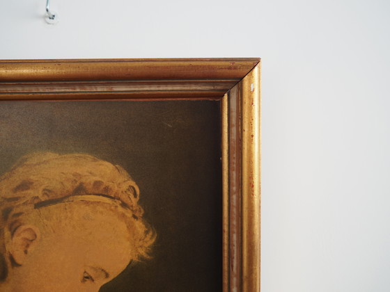 Image 1 of Tableau "Le portrait de la jeune fille", design scandinave, 19e siècle, par Albert Anker