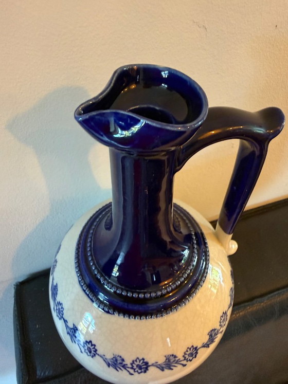 Carafe / Pichet Antique Saint-Uze, France – Terre D'Acier (ca. 1880-1920) – Verres et carafes, Ceramic (photo 3 of 5)