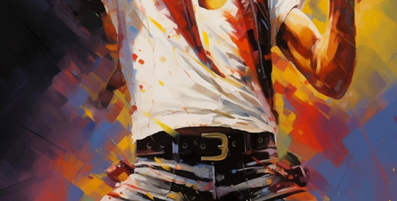 Image 1 of Alberto RICARDO - Freddie Mercury 3 - Lienzo de artista