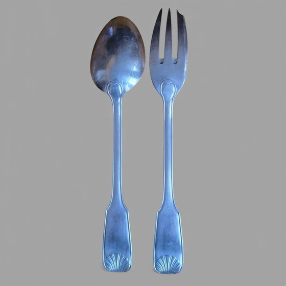 Silver-plated metal serving cutlery – Cutlery Sets (photo 4 of 8)