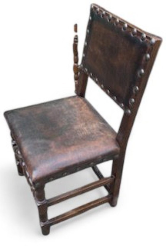 Image 1 of 8 sedie da castello antiche