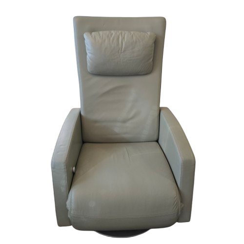 Image 1 of 1x Rolf Benz LSE 5800 relaxfauteuil leer olijf luxe meubilair