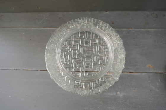 Plafoniera di design vintage in vetro strutturato trasparente – Plafoniere, Metallo (photo 6 of 15)