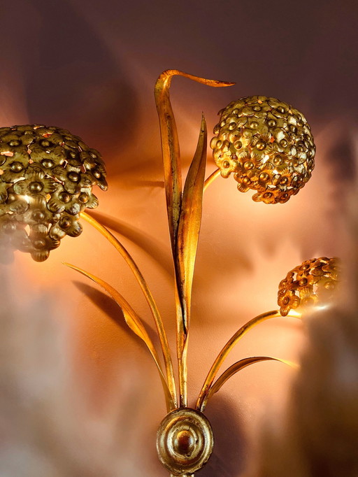 Lampe murale italienne Palladio à hortensia