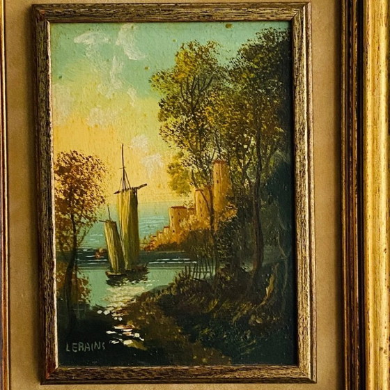 Dipinto olio su tela cm 23x18 – Cornici, Wood (photo 4 of 5)