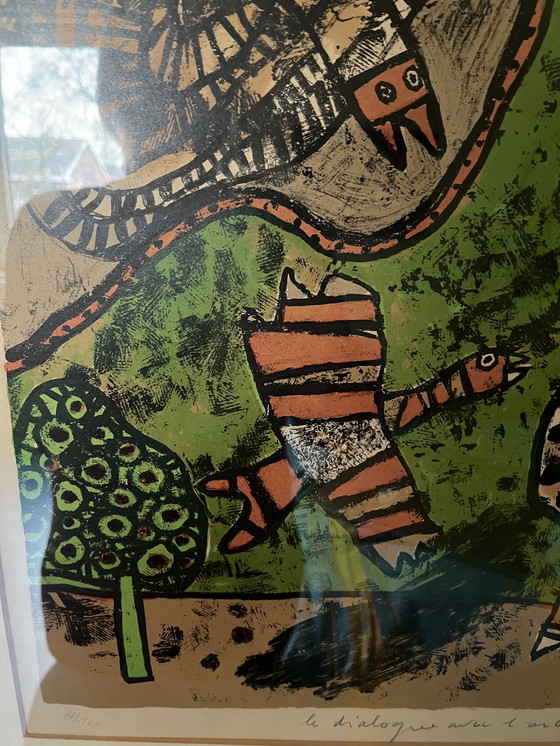 Image 1 of Corneille, "El diálogo con el árbol", 1970.