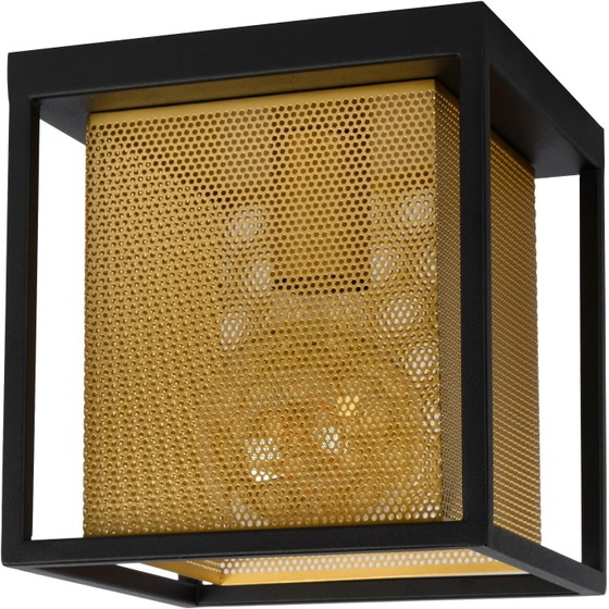 Lucide SANSA pendant lamp - Rectangular - Black - 1xE27, Metal, Modern (photo 2 of 4)