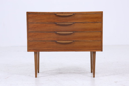 Vintage teak chest of drawers | Mid - Century drawer cabinet wood storage 60s #08-11