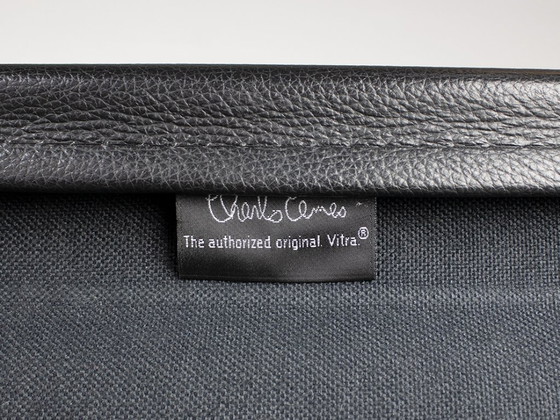 Image 1 of Vitra EA119 Office Chair Alu/Polish Leather Black Design Charles Eames