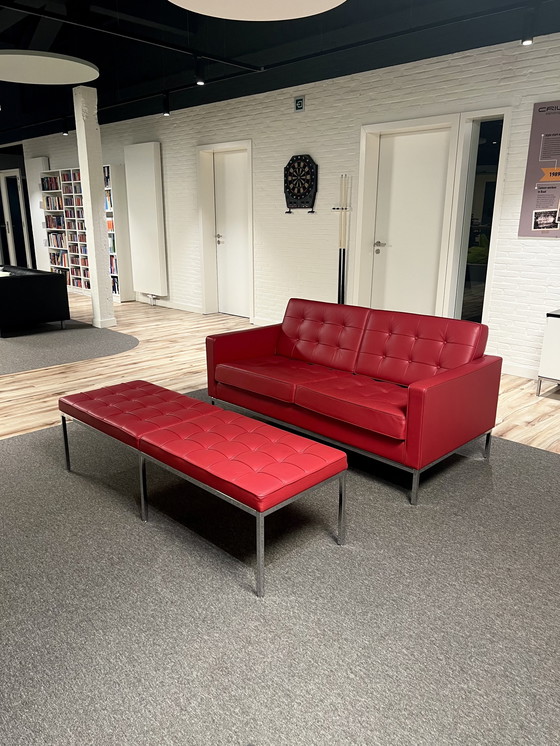 Image 1 of Florence Knoll Sofa and Bench
