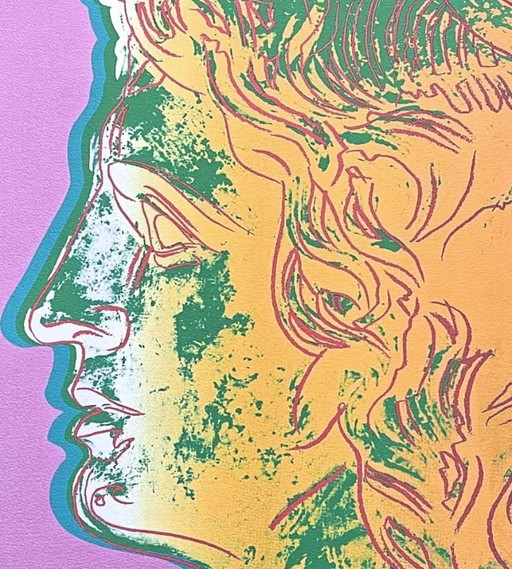 1986 Carnegie Museum of Art After Andy Warhol "Alexander the Great Light Purple" Lithograph