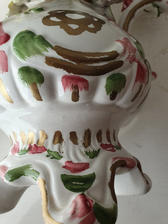 Image 1 of Grande vaso Capodimonte, porcellana italiana 30 cm