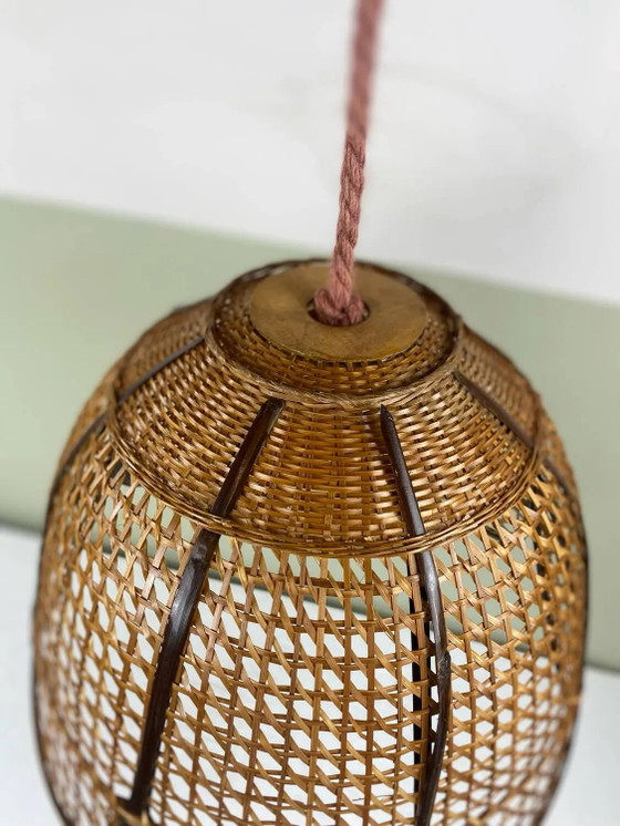 Vintage wicker pendant light – Pendant lamps, Rattan (photo 5 of 17)