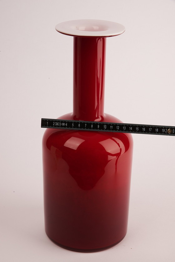 Image 1 of Gulvase rouge, Design Otto Brauer Pour Holmegaard