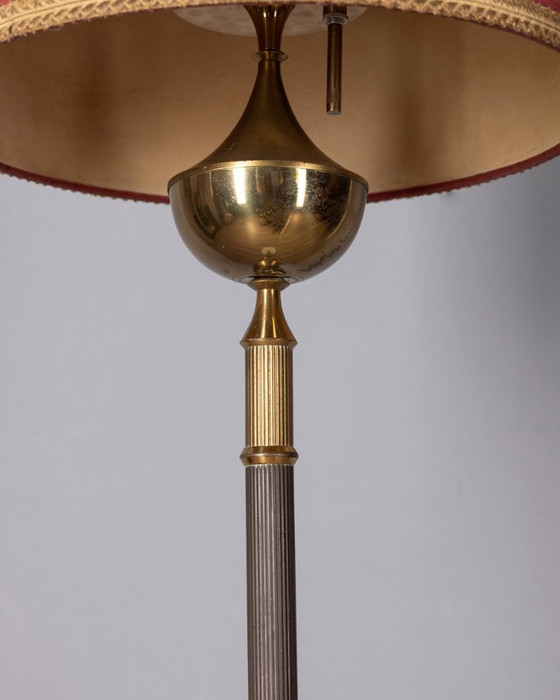 Vintage 1950s floor lamp in marble and brass, Italian design, Floor lights, Gold (photo 8 of 9)