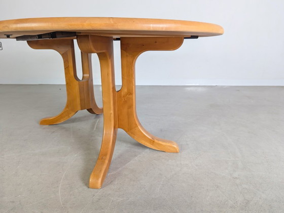Image 1 of Mesa de comedor extensible Rainer Daumiller de haya, diseño de mediados de siglo
