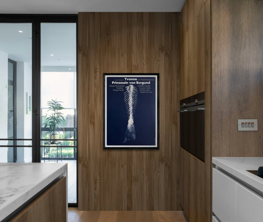 🎭 Prinzessin von Burgund (Yvonne) – ca. 1970 – Original A1 Poster von F+R Grindler | Siebdruck | 84 × 59 cm | Deutschland