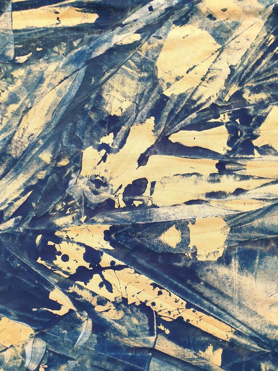 Jürgen Angeler - Blue Golden Squares – Paintings & Drawings, Canvas (photo 6 of 11)