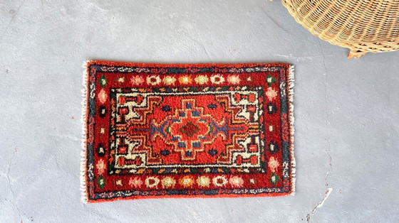 Image 1 of Vintage rug - 40cm x 62cm
