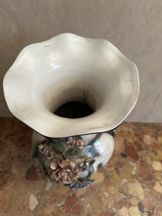 Image 1 of Große chinesische Vase H 45 cm - 20. Jahrhundert