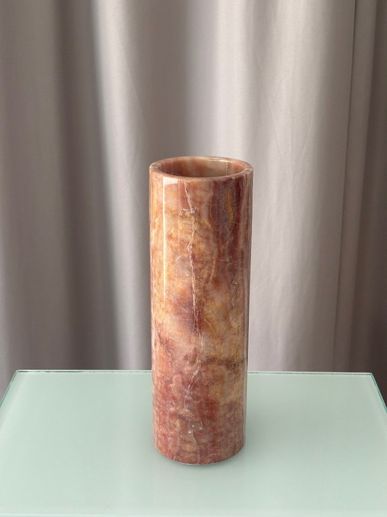 Vase vintage élégant sculpté dans du marbre onyx naturel massif – Marble (photo 7 of 10)