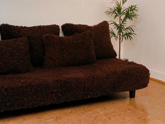 Image 1 of handgemaakte Marokkaanse wollen vloerbank