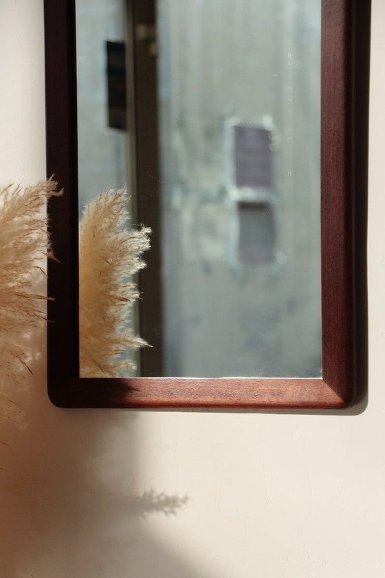 Image 1 of Miroir Rectangulaire en teck - Vintage - 04.01.24.02 