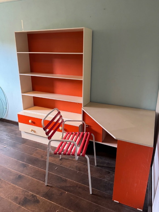 Image 1 of Vintage Desk Book Case and Chair